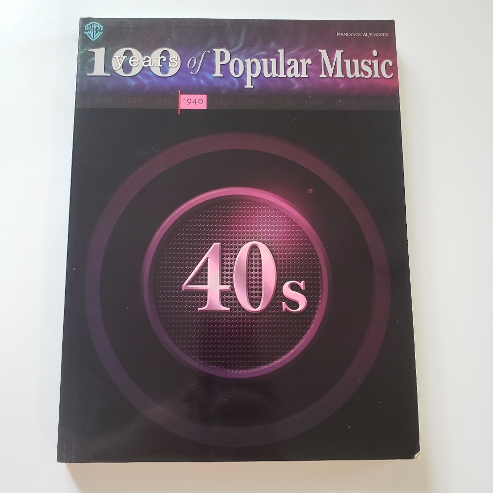 100 YEARS OF POPULAR MUSIC - 40'S Warner Brothers WW2 Era Sheet Music